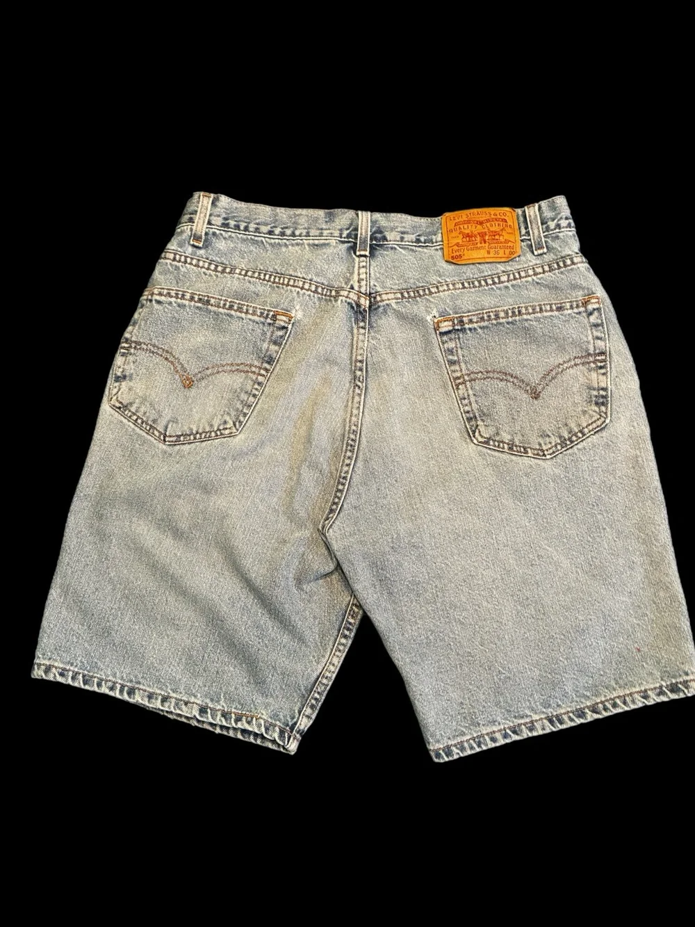 Vintage Y2K Levi's Light Blue Denim Men’s Shorts, size 36